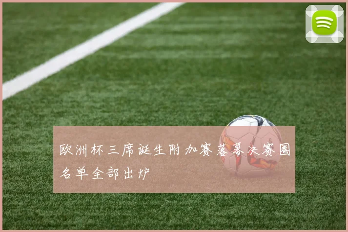 欧洲杯三席诞生附加赛落幕决赛圈名单全部出炉